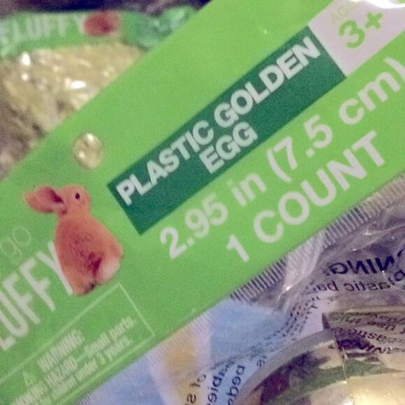 Easter  Bundle of Grass Decorative Bags Golden Eggs - Picture 6 of 8